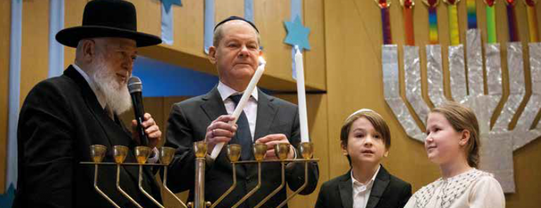 Besuch des Bundeskanzlers Olaf Scholz an der HGS
